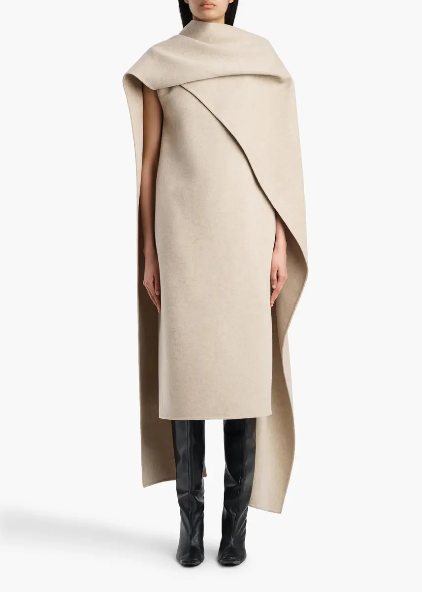 Khaite Ramona Dress In Oatmeal | Thumbnail 2 Khaite Ramona Dress In Oatmeal | Thumbnail 2