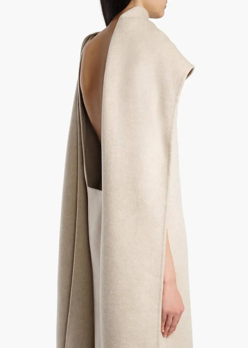 Khaite Ramona Dress In Oatmeal | Thumbnail 5 Khaite Ramona Dress In Oatmeal | Thumbnail 5