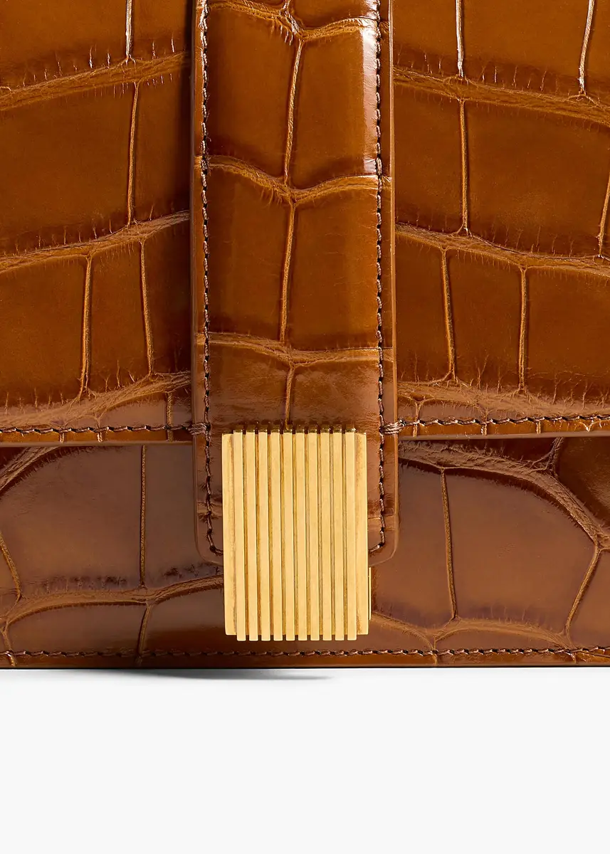 Khaite Blake Long Clutch In Dark Honey Alligator | Thumbnail 4 Khaite Blake Long Clutch In Dark Honey Alligator | Thumbnail 4