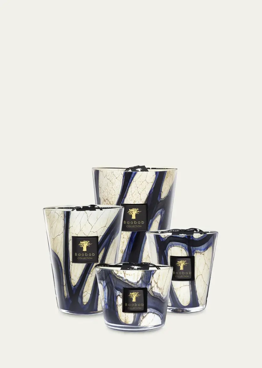 BAOBAB COLLECTION Stones Lazuli Candle, 4" | Thumbnail 4 BAOBAB COLLECTION Stones Lazuli Candle, 4" | Thumbnail 4