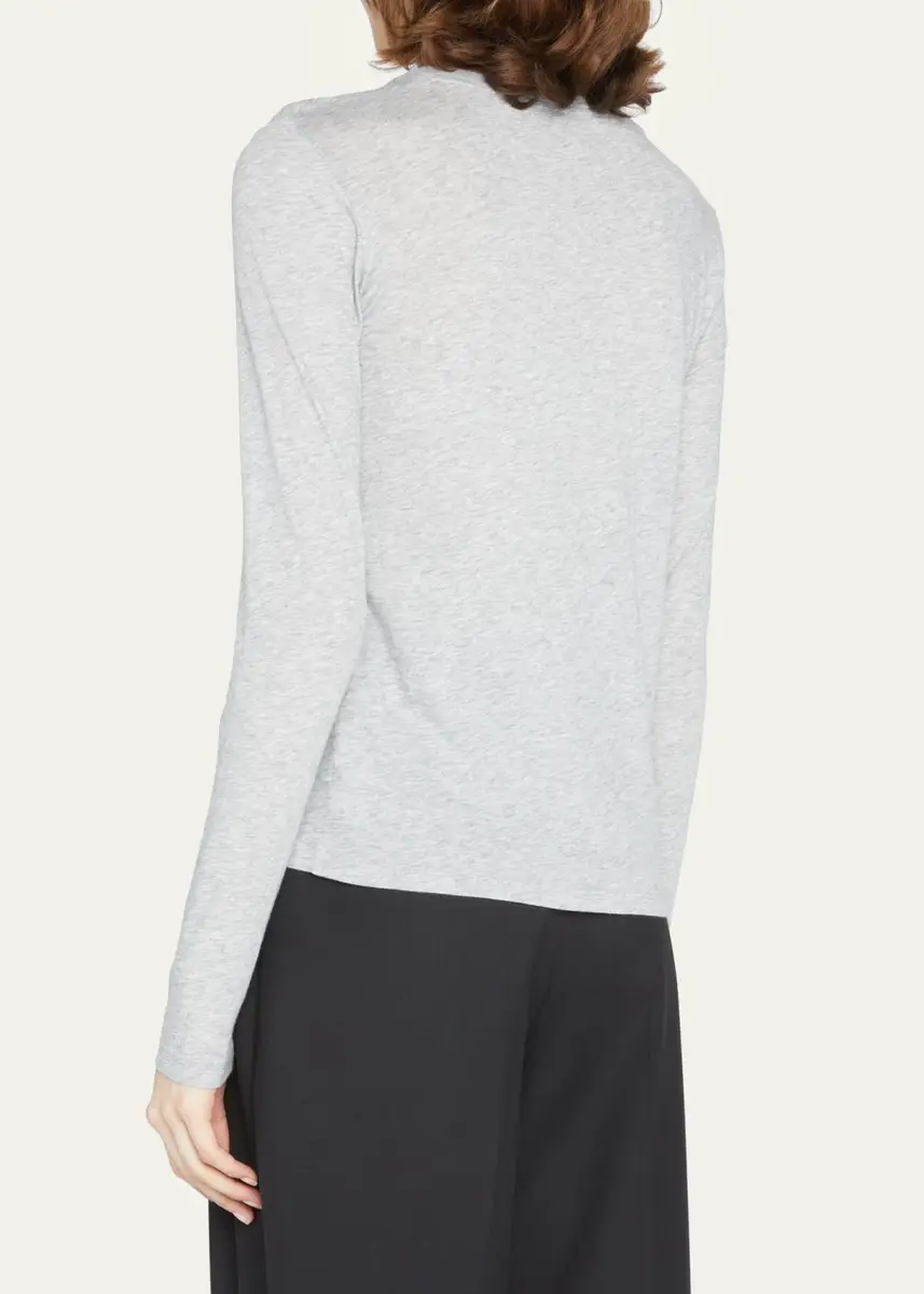 Vince Essential Long-Sleeve Crewneck Tee | Thumbnail 3 Vince Essential Long-Sleeve Crewneck Tee | Thumbnail 3