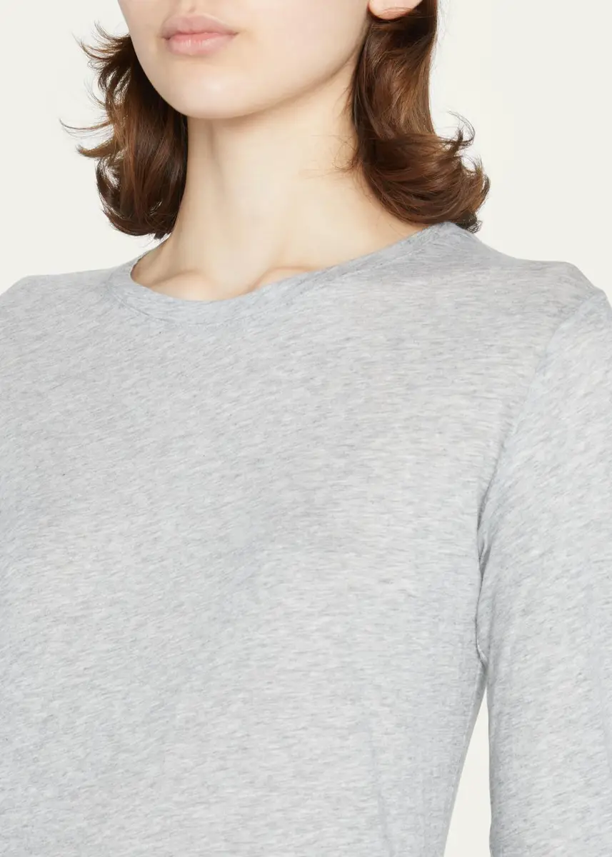 Vince Essential Long-Sleeve Crewneck Tee | Thumbnail 5 Vince Essential Long-Sleeve Crewneck Tee | Thumbnail 5