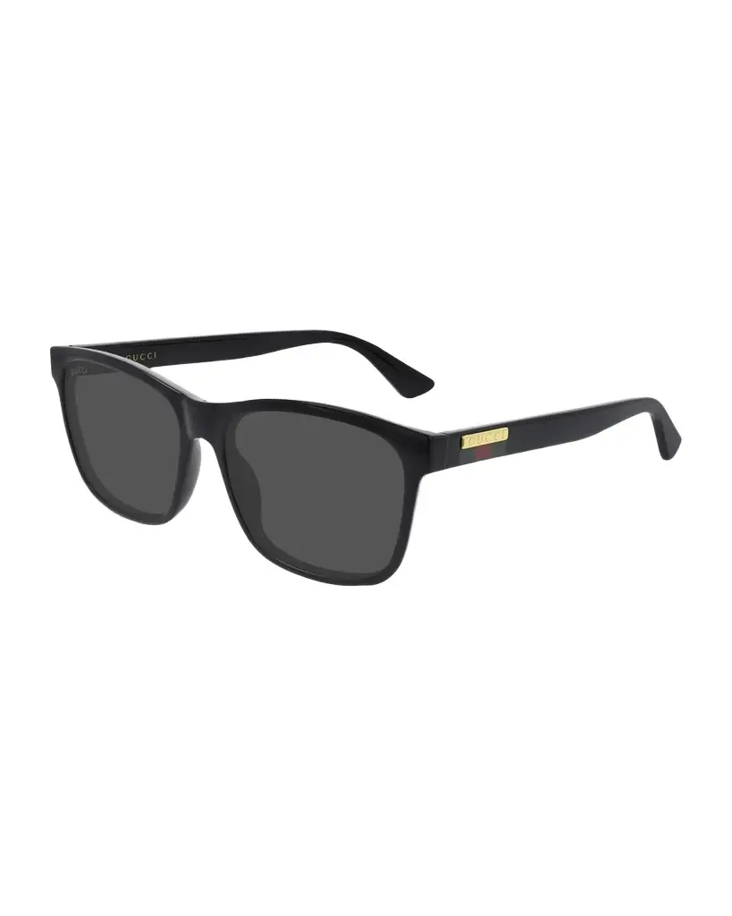 Gucci Men's Web Rectangle Injection Sunglasses | Image 1 Gucci Men's Web Rectangle Injection Sunglasses | Image 1