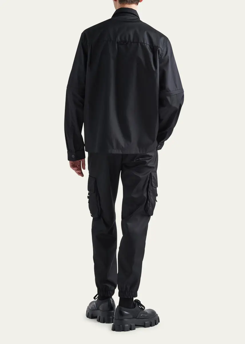 Prada Men's Re-Nylon Cargo Sport Shirt | Thumbnail 4 Prada Men's Re-Nylon Cargo Sport Shirt | Thumbnail 4