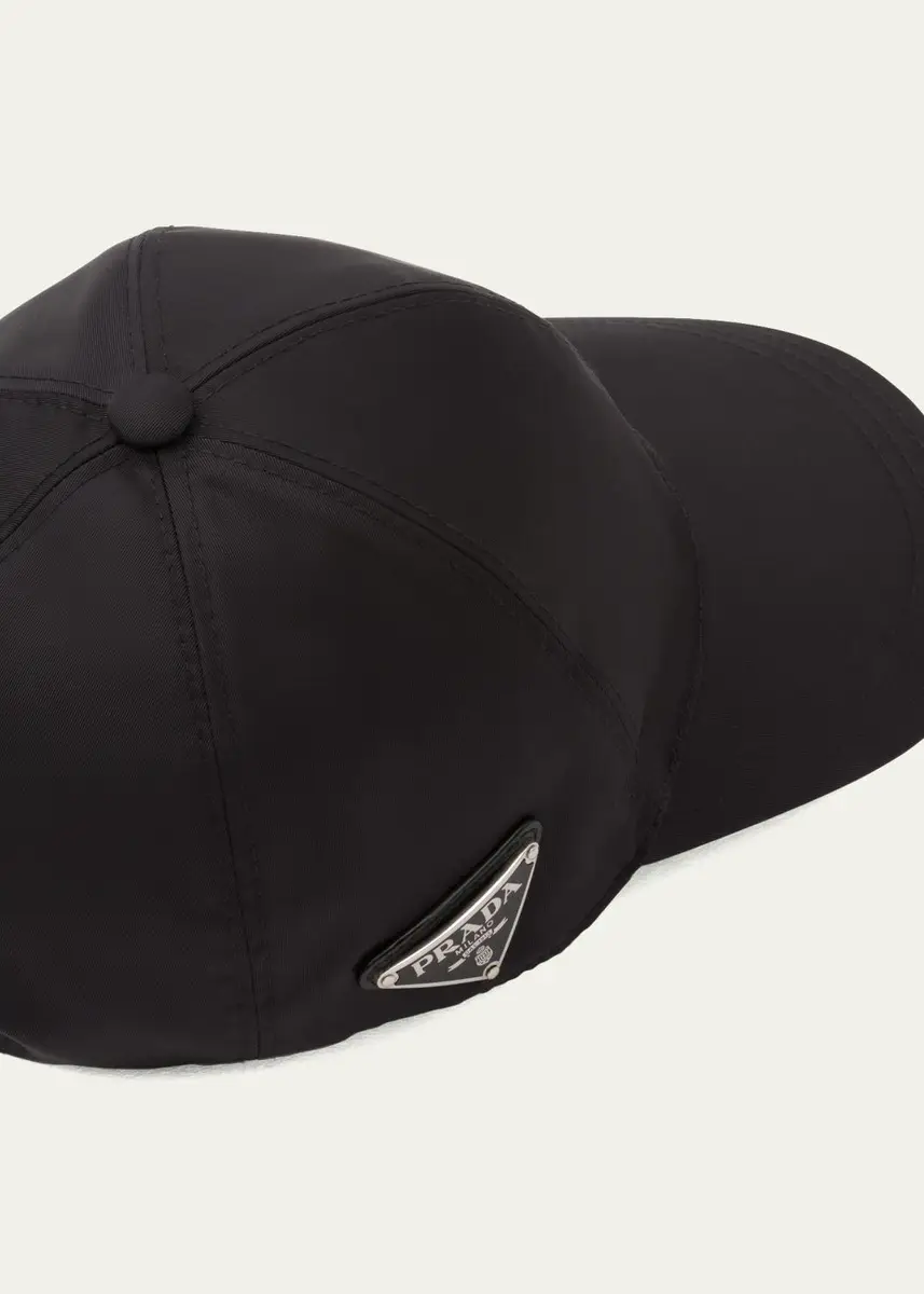Prada Nylon Baseball Cap | Thumbnail 3 Prada Nylon Baseball Cap | Thumbnail 3