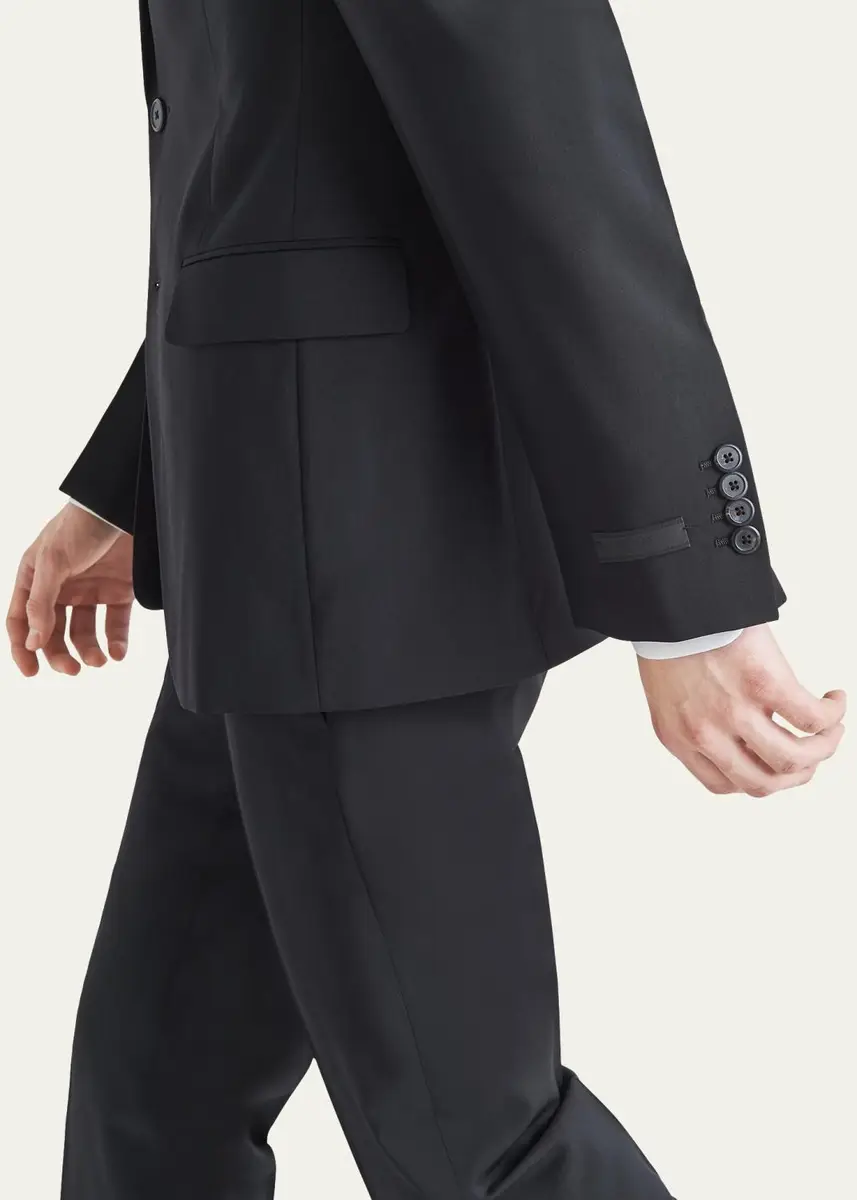 Prada Men's Wool-Mohair Solid Suit | Thumbnail 4 Prada Men's Wool-Mohair Solid Suit | Thumbnail 4