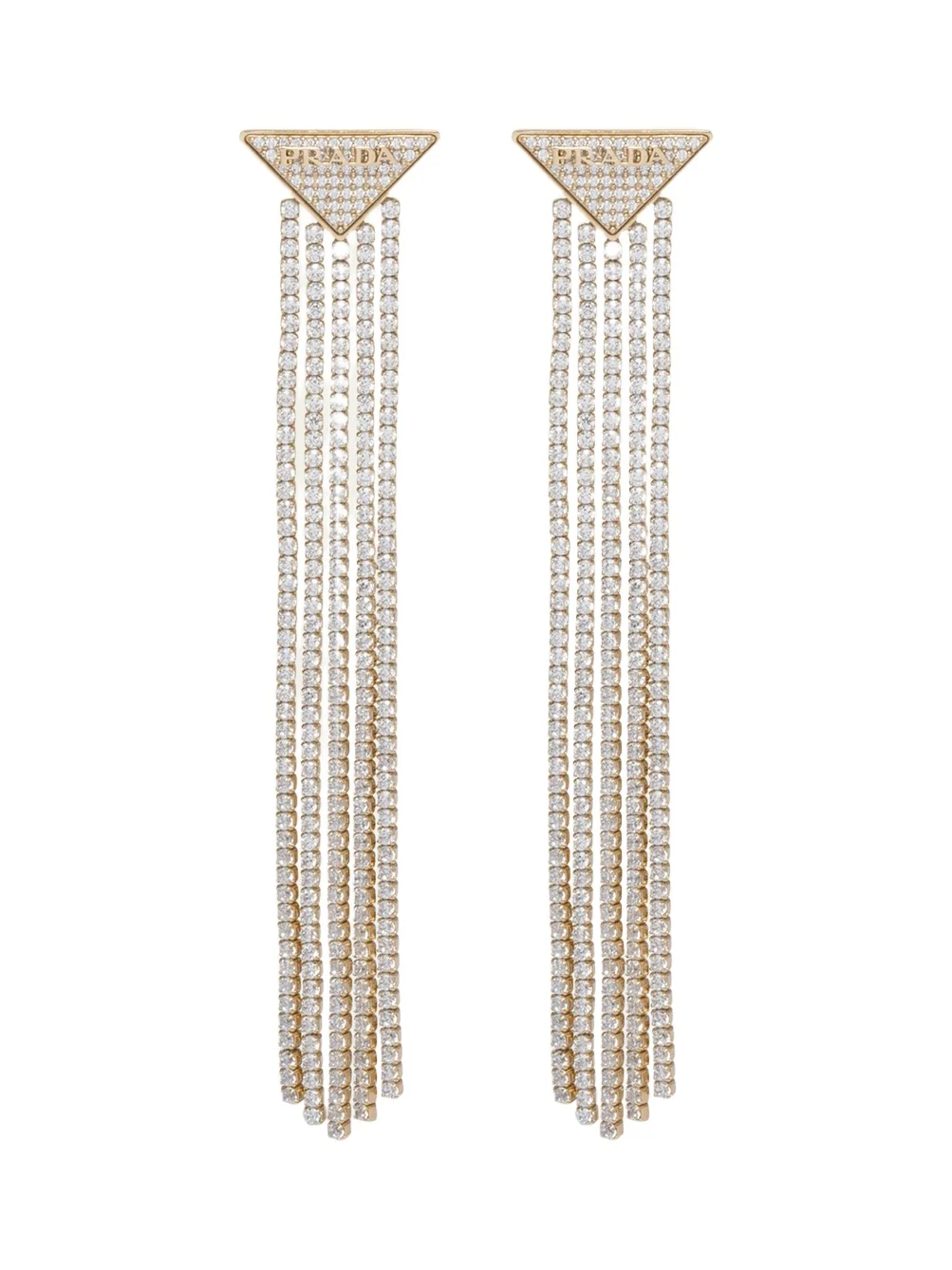 Crystal Logo Symbole Chandelier Earrings