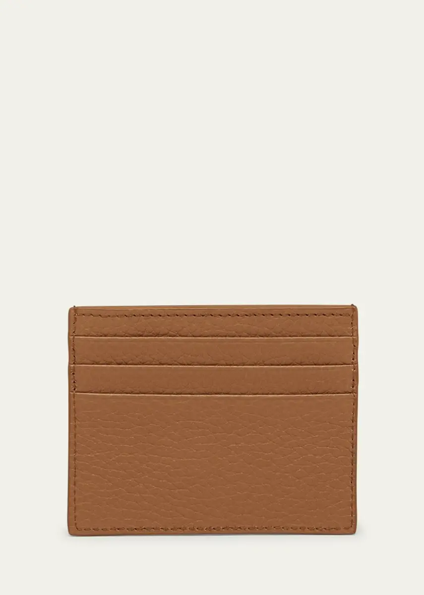 Prada Triangle Logo Leather Card Holder | Thumbnail 3