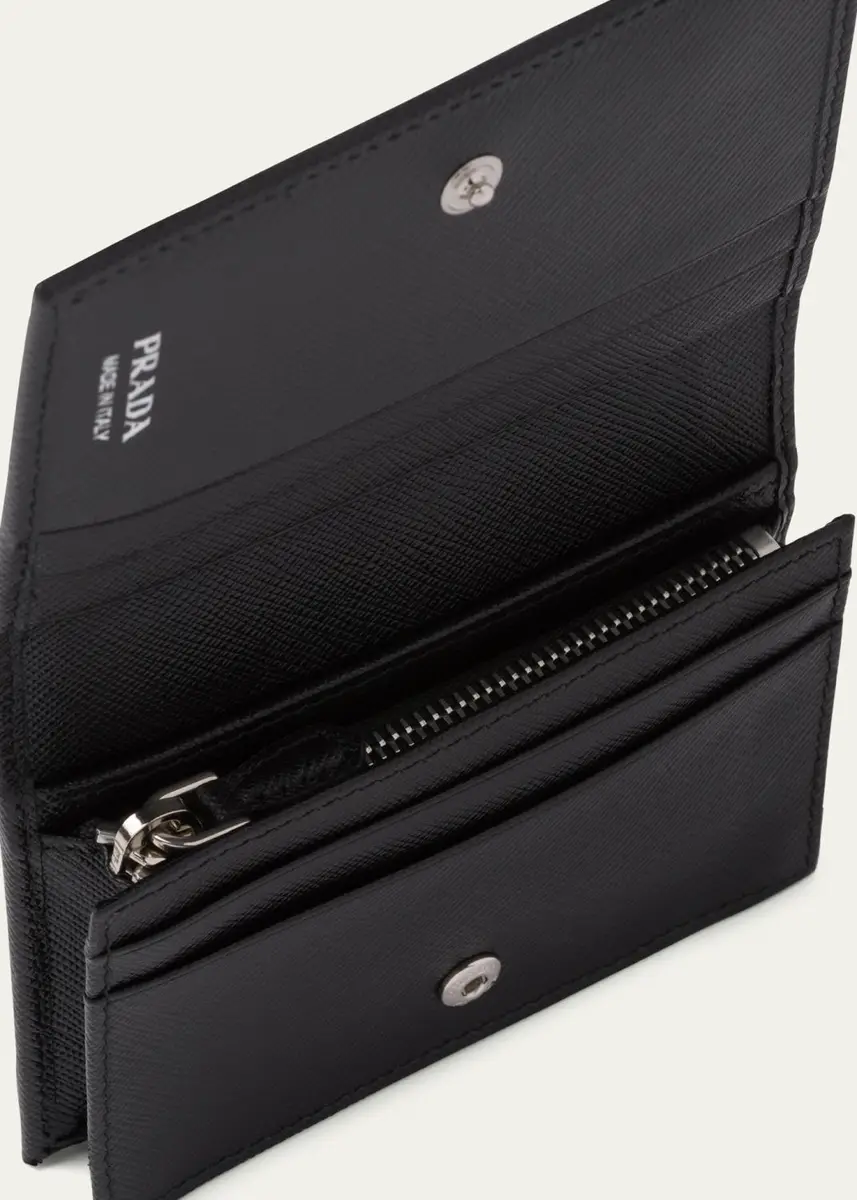 Prada Small Saffiano Leather Wallet | Thumbnail 3 Prada Small Saffiano Leather Wallet | Thumbnail 3