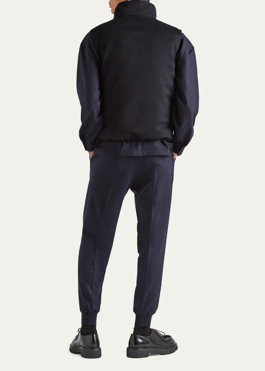 Prada Men's Solid Cashmere-Blend Vest | Thumbnail 3 Prada Men's Solid Cashmere-Blend Vest | Thumbnail 3
