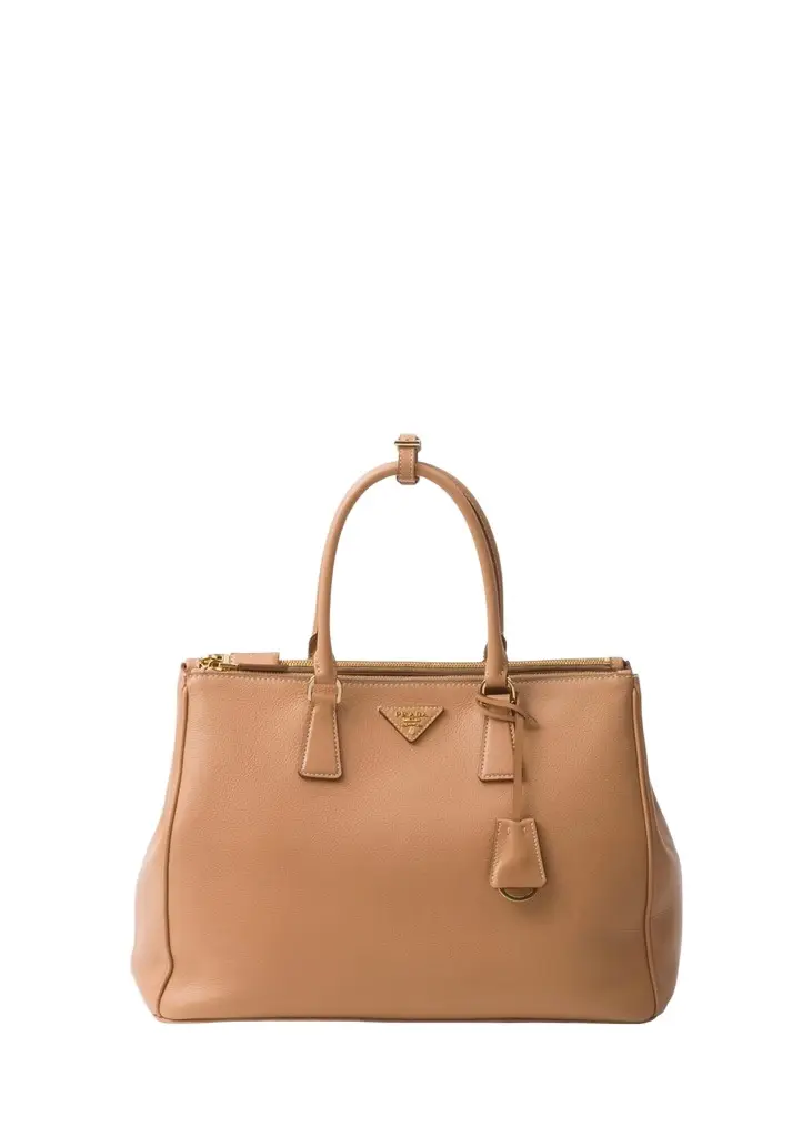 Galleria Large Grain Leather Top-Handle Bag