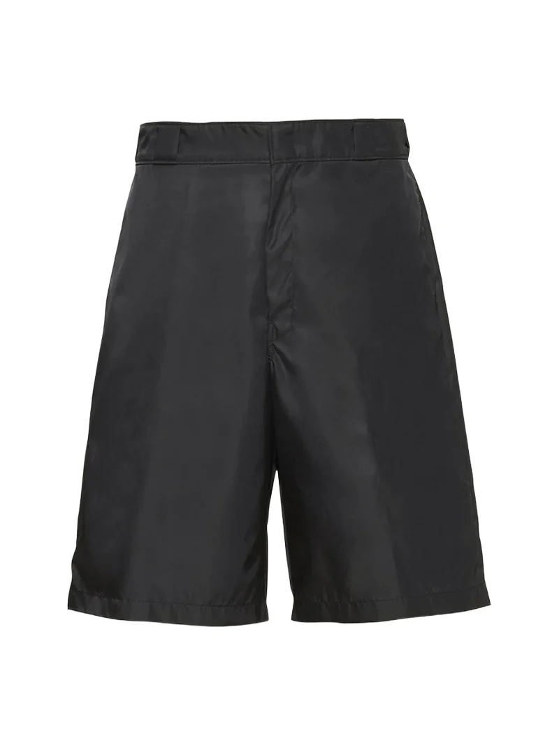Prada Men's Re-Nylon Printed Bermuda Shorts