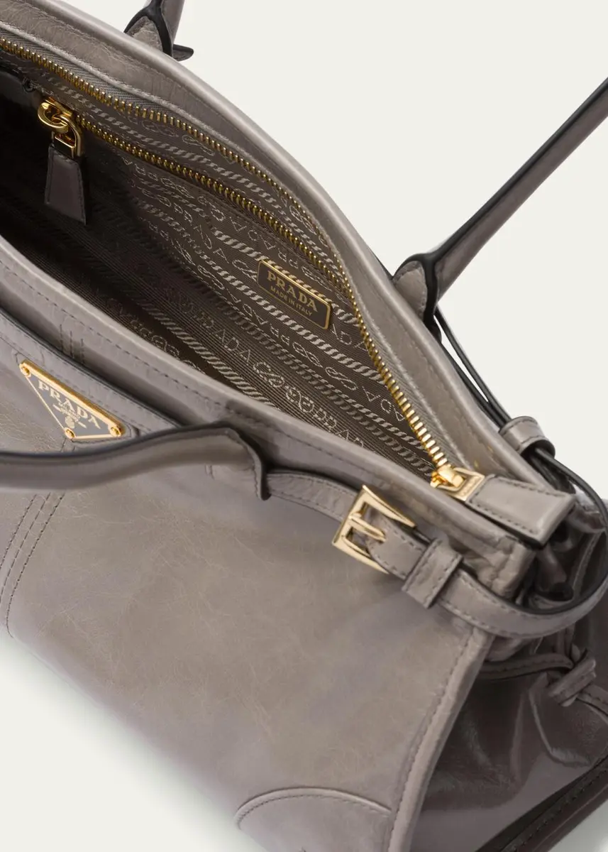 Prada Bonnie Medium Leather Shoulder Bag | Thumbnail 4 Prada Bonnie Medium Leather Shoulder Bag | Thumbnail 4