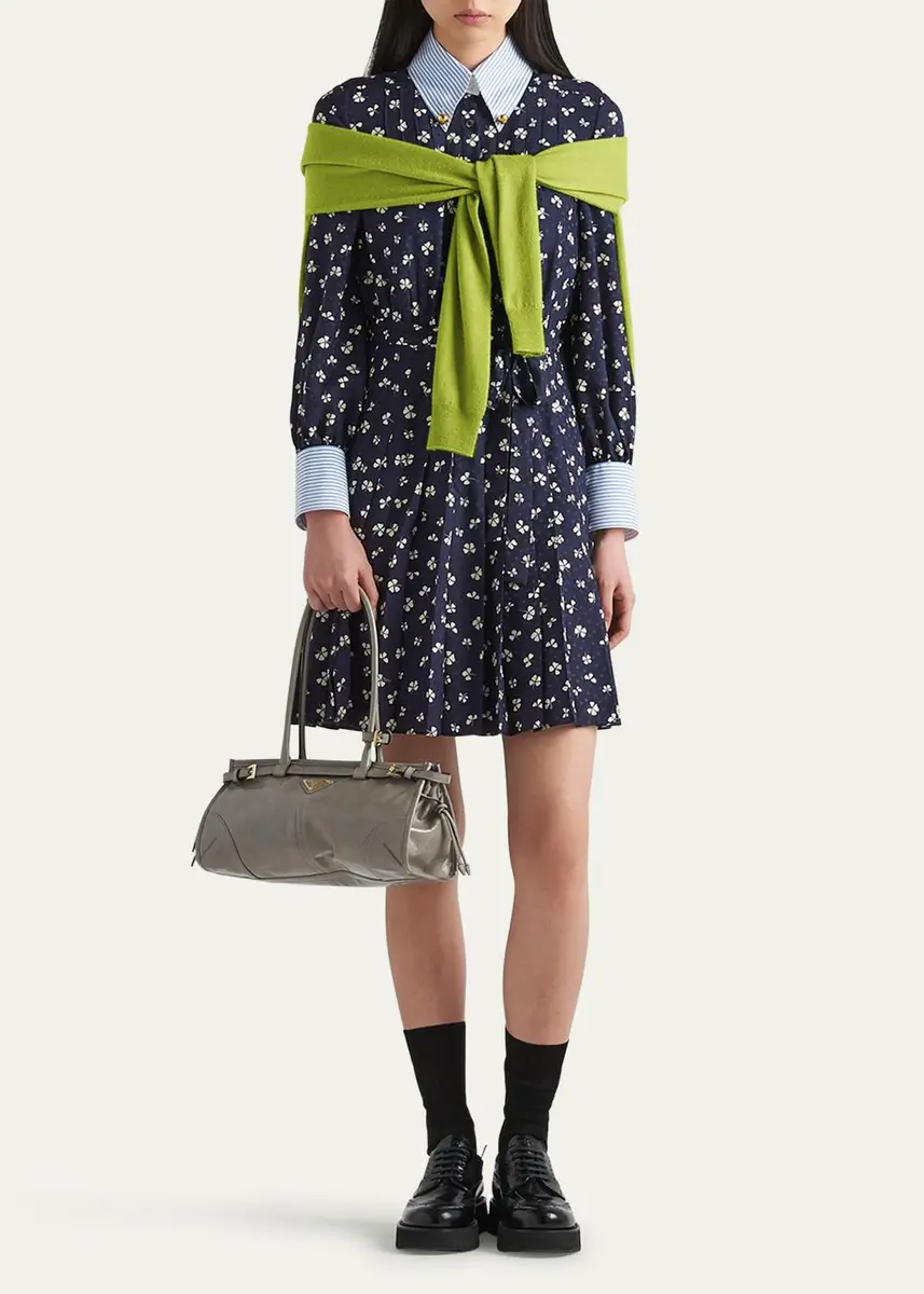 Prada Bonnie Medium Leather Shoulder Bag | Thumbnail 5 Prada Bonnie Medium Leather Shoulder Bag | Thumbnail 5