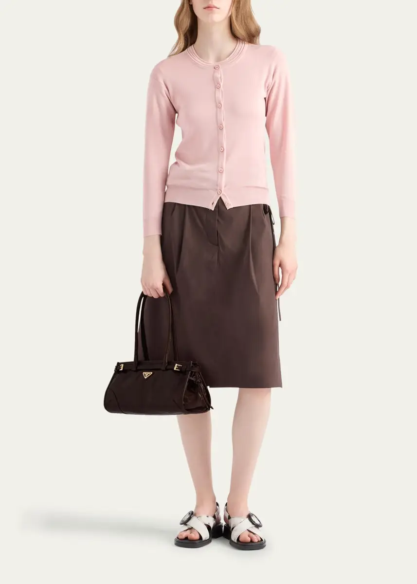 Prada Bonnie Medium Leather Shoulder Bag | Thumbnail 9 Prada Bonnie Medium Leather Shoulder Bag | Thumbnail 9