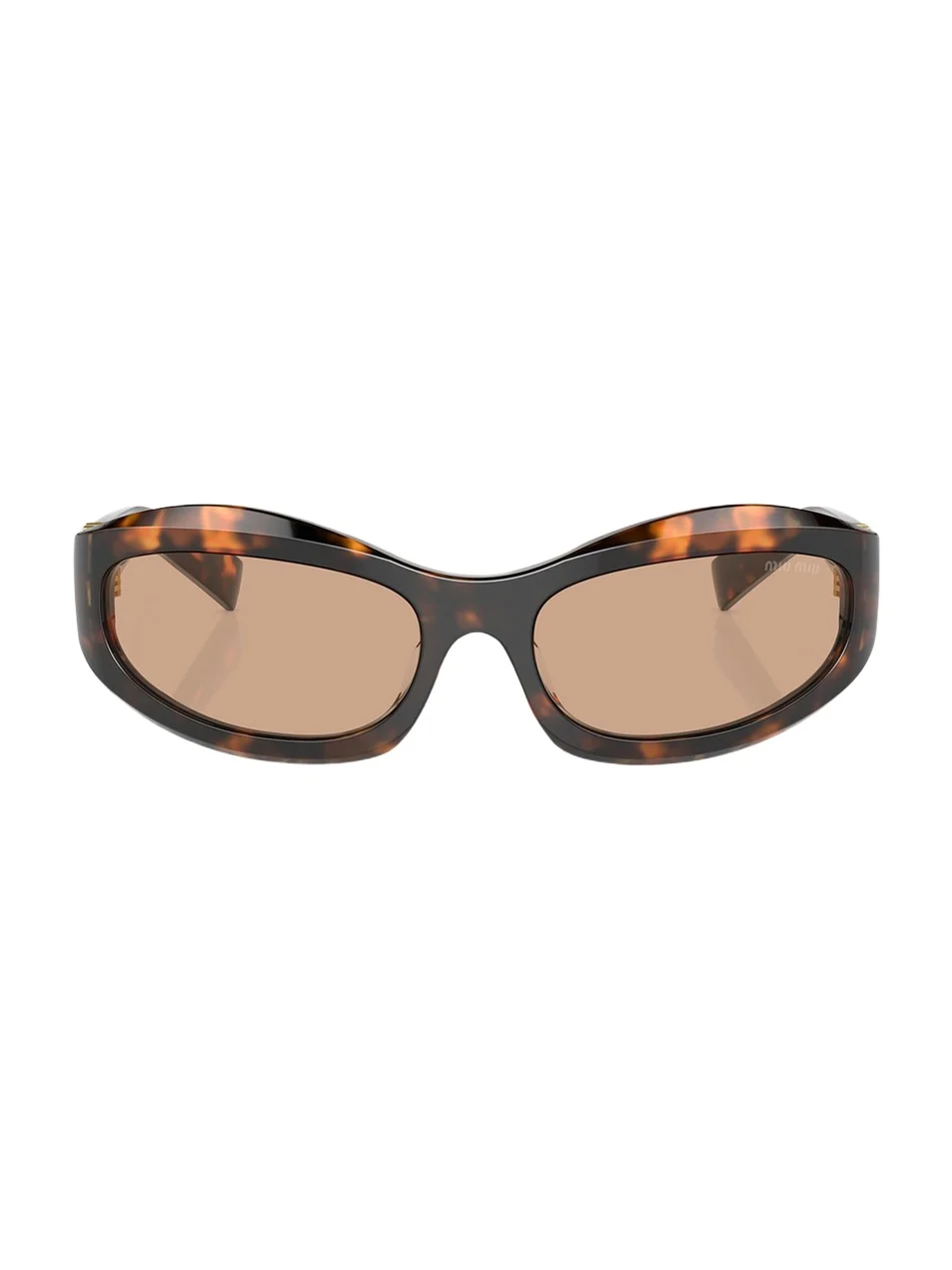 Miu Miu 14ZSF Logo Oval Acetate Sunglasses