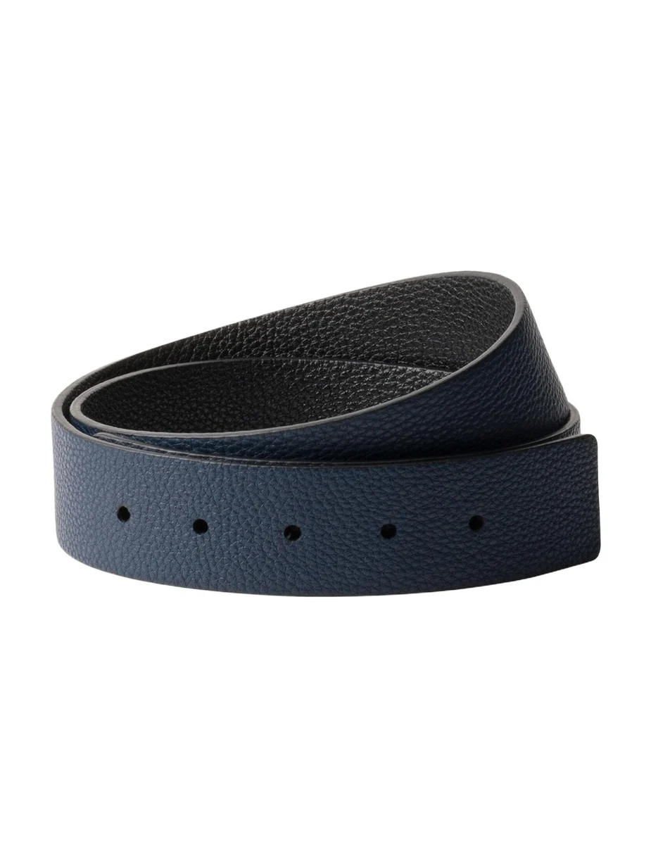 Prada Men's Diano Reversible Leather Belt Strap