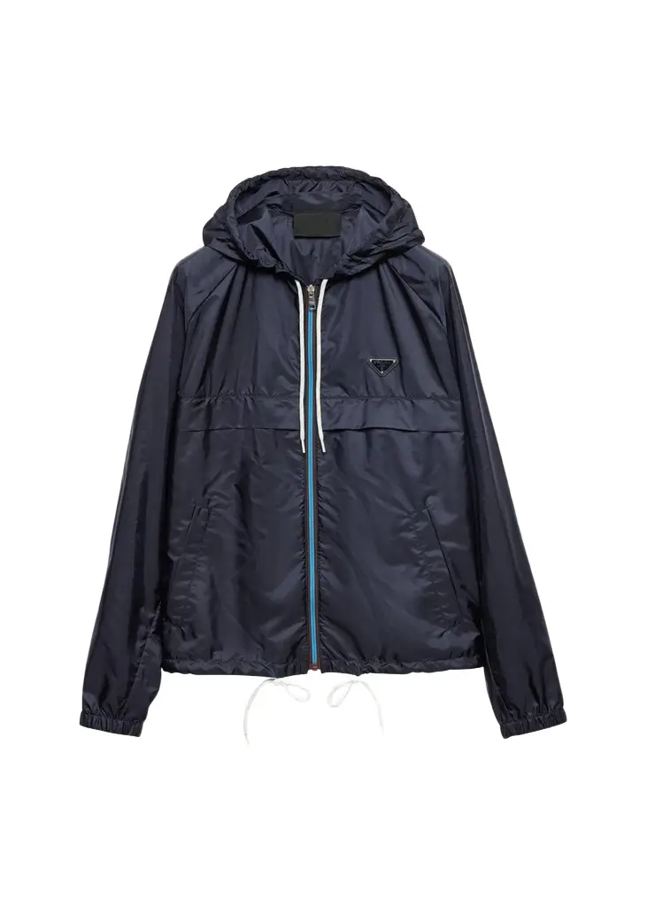Prada Men's Re-Nylon Hooded Jacket | Image 1 Prada Men's Re-Nylon Hooded Jacket | Image 1