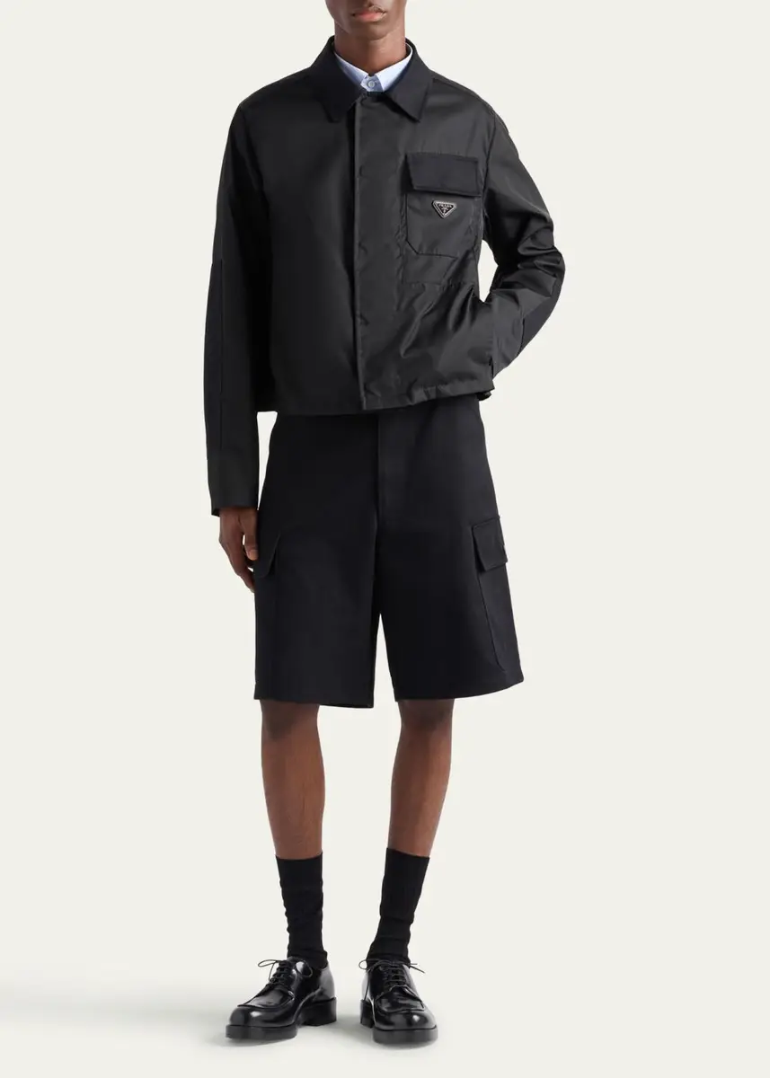 Prada Men's Cropped Re-Nylon Jacket | Thumbnail 2