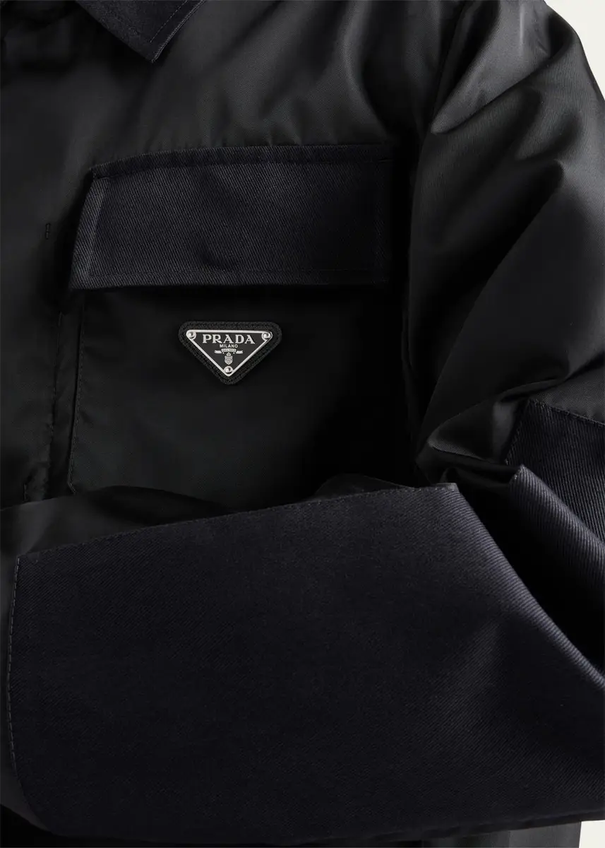 Prada Men's Cropped Re-Nylon Jacket | Thumbnail 4
