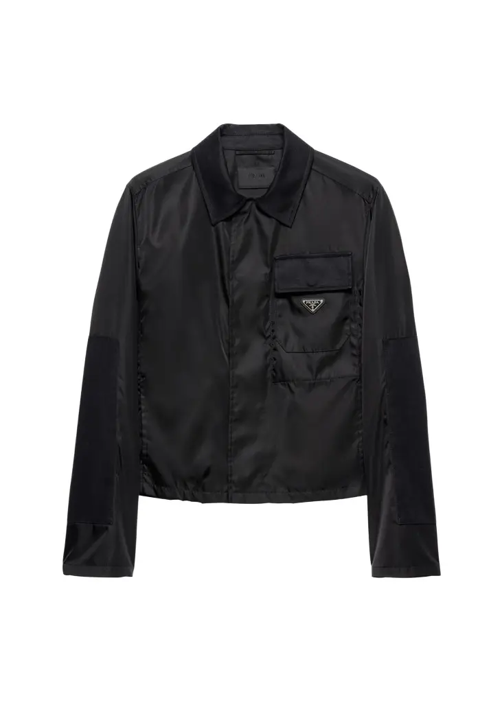Prada Men's Cropped Re-Nylon Jacket | Image 1 Prada Men's Cropped Re-Nylon Jacket | Image 1