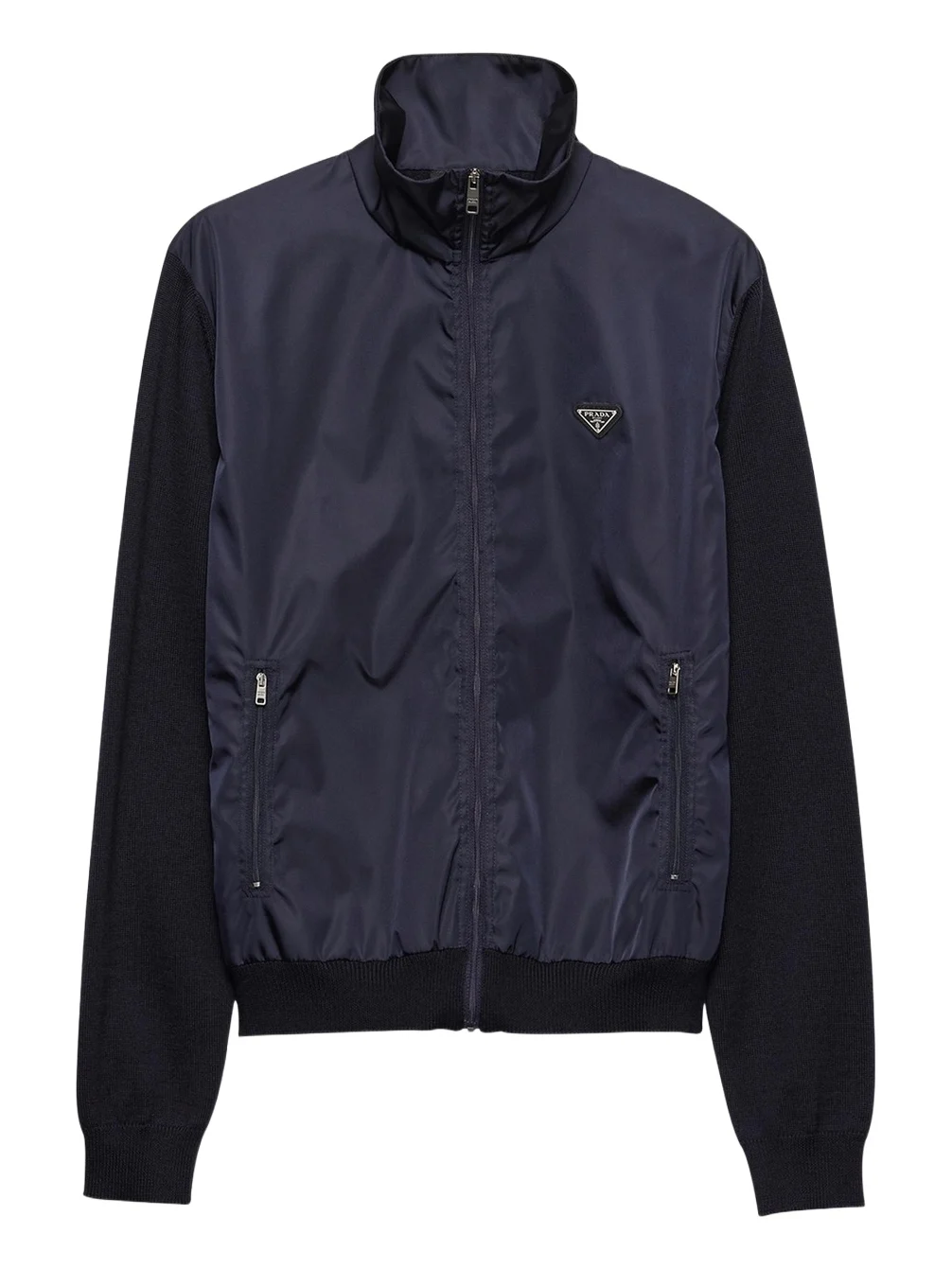 Prada Men's Mix Media Full-Zip Jacket