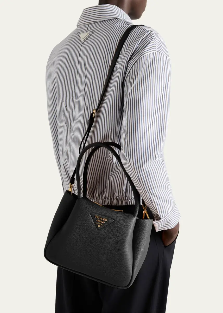 Prada Soft Leather Shoulder Bag | Thumbnail 2 Prada Soft Leather Shoulder Bag | Thumbnail 2