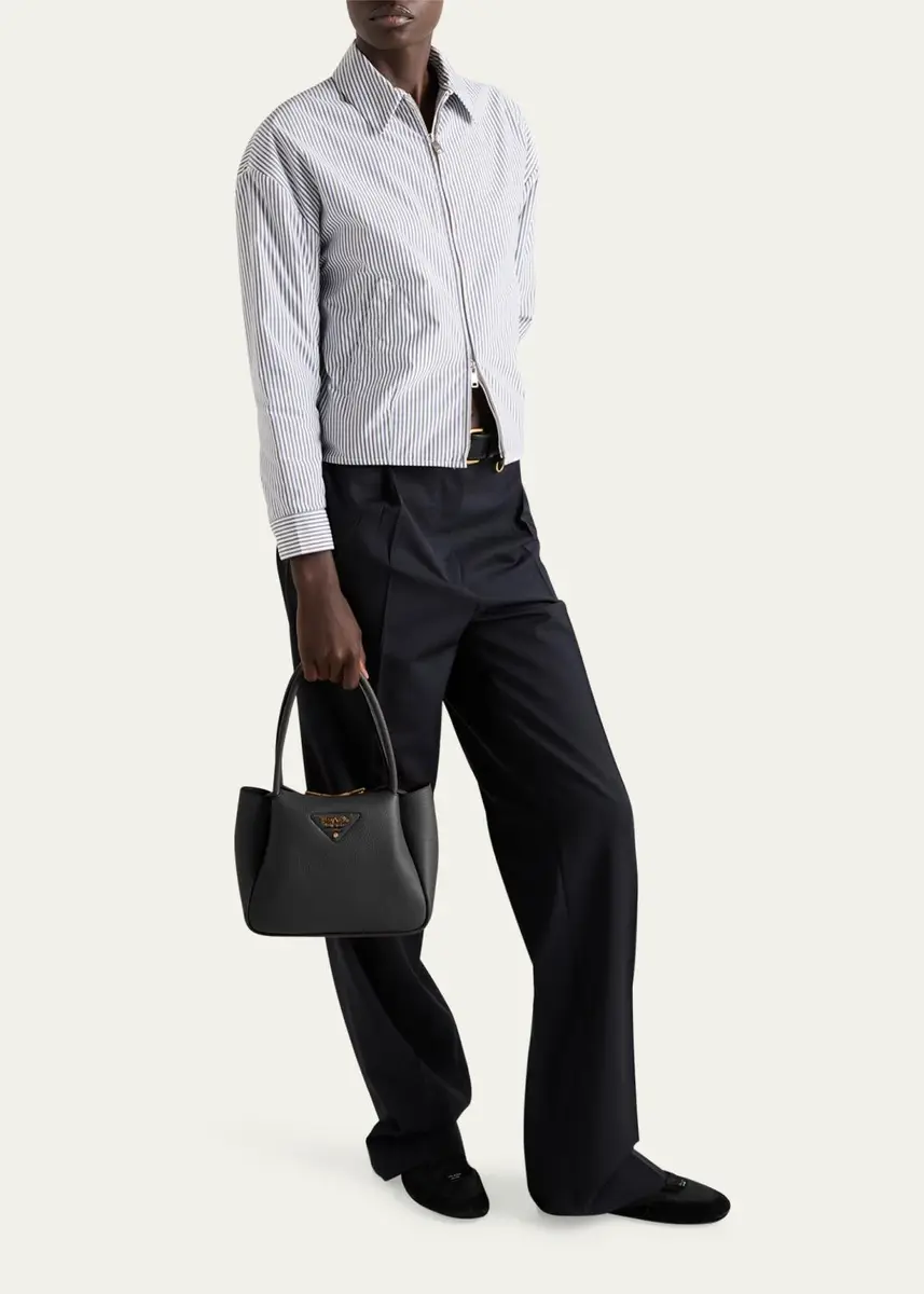 Prada Soft Leather Shoulder Bag | Thumbnail 5 Prada Soft Leather Shoulder Bag | Thumbnail 5
