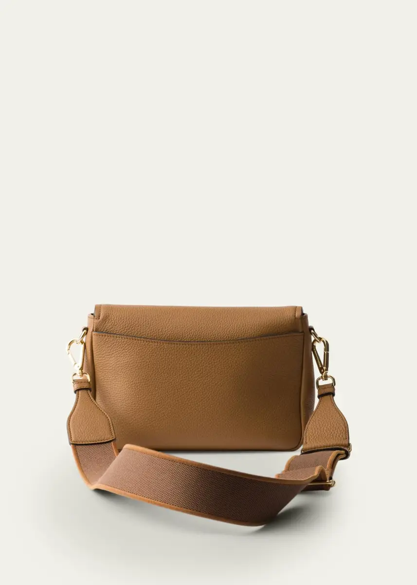 Prada Daino Flap Soft Leather Crossbody Bag | Thumbnail 6