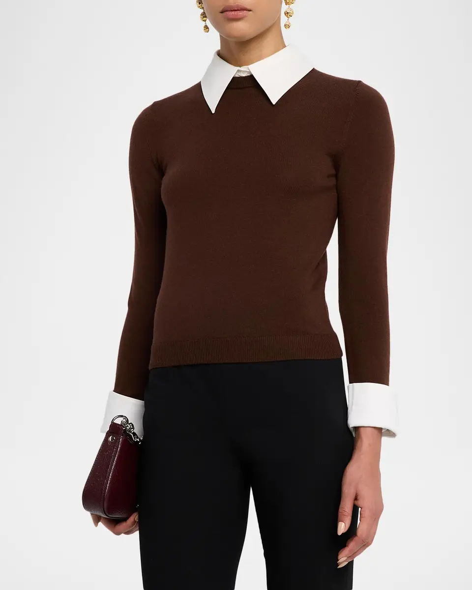 Alice + Olivia Porla Collared Sweater | Thumbnail 4