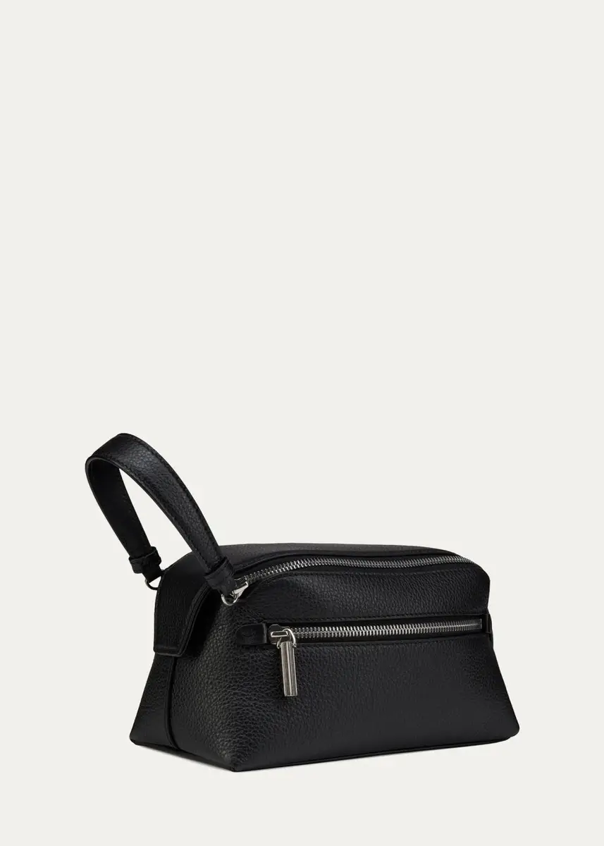 Christian Louboutin Men's Nostalgic Zip Pouch in Grained Leather | Thumbnail 2 Christian Louboutin Men's Nostalgic Zip Pouch in Grained Leather | Thumbnail 2