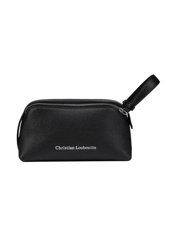 Men's Nostalgic Zip Pouch in Grained Leather