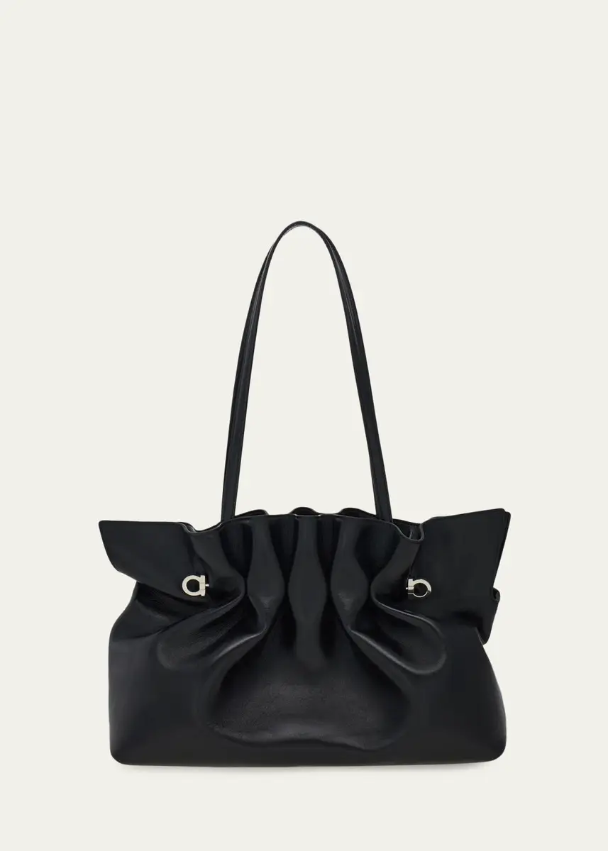 Ferragamo Medium Gancini Pierced Shoulder Bag | Thumbnail 2 Ferragamo Medium Gancini Pierced Shoulder Bag | Thumbnail 2