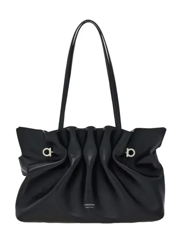 Ferragamo Medium Gancini Pierced Shoulder Bag