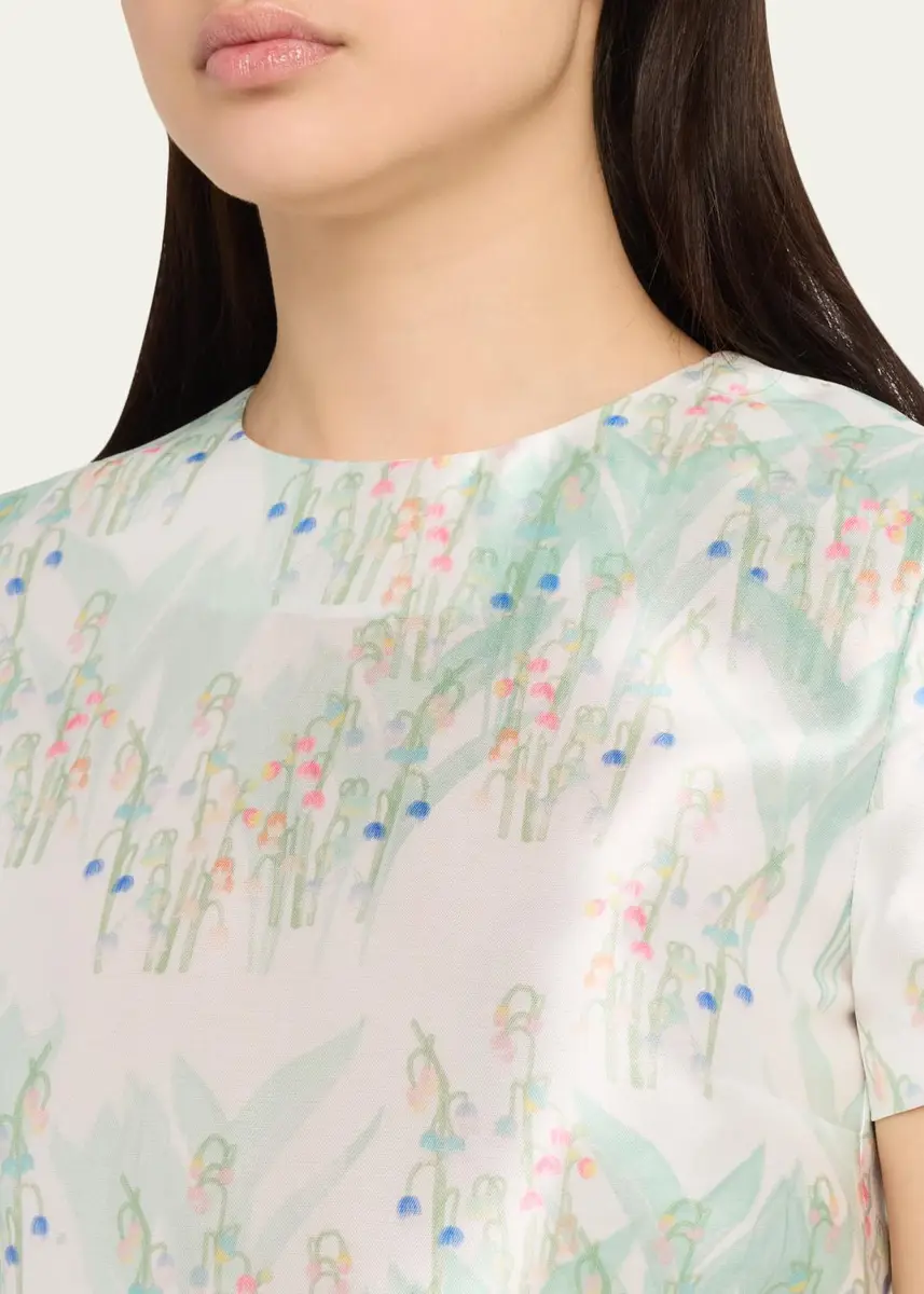 BERNADETTE Lexi Floral Satin Empire-Waist Column Maxi Dress | Thumbnail 9 BERNADETTE Lexi Floral Satin Empire-Waist Column Maxi Dress | Thumbnail 9