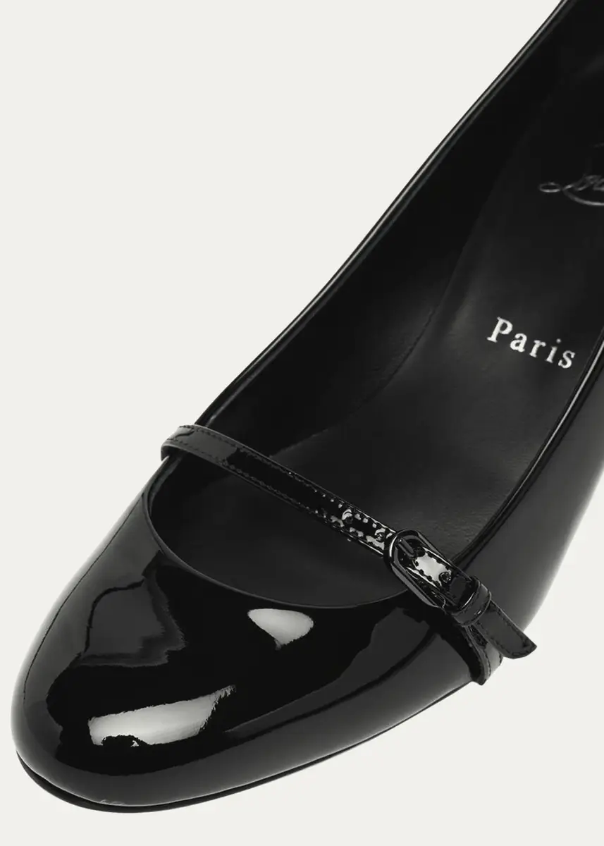 Christian Louboutin 55mm Jane Nina Patent Leather Mary Jane Pumps | Thumbnail 3 Christian Louboutin 55mm Jane Nina Patent Leather Mary Jane Pumps | Thumbnail 3