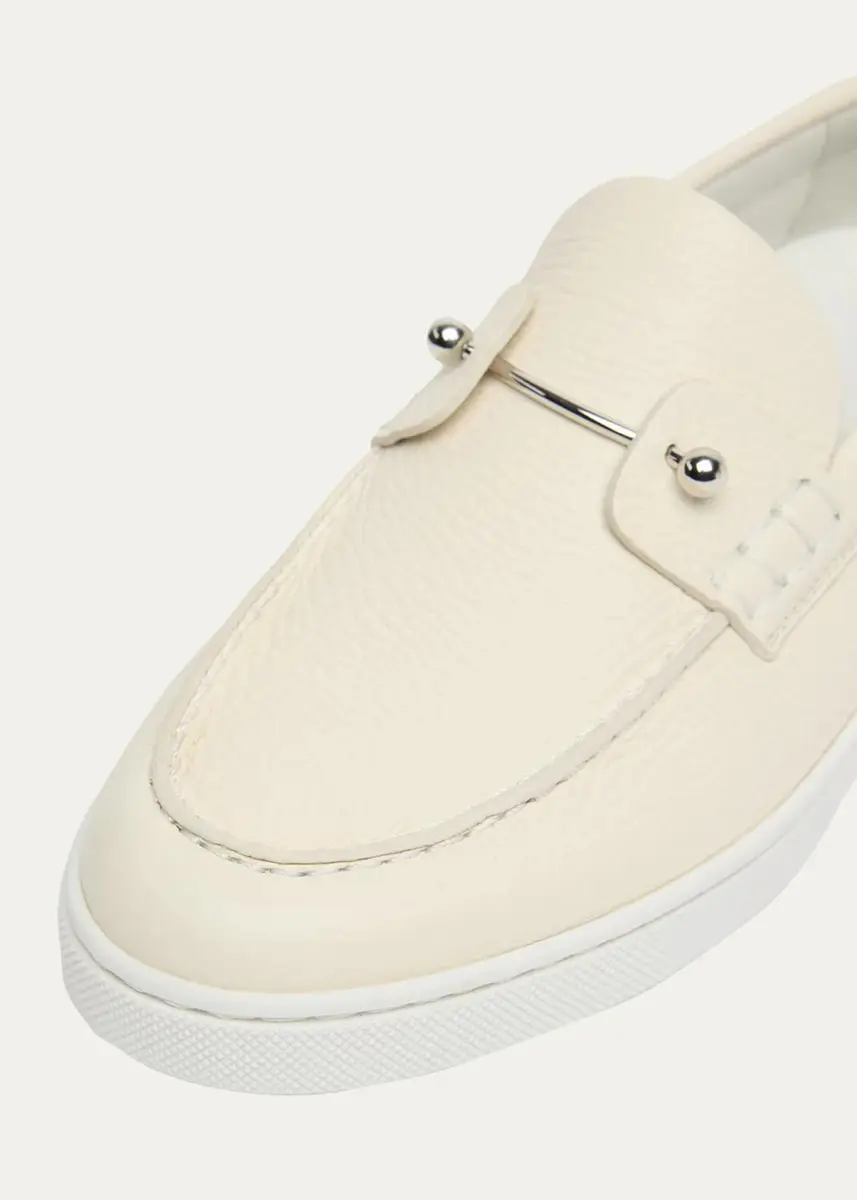 Christian Louboutin Chambeliboat Donna Leather Boat Shoes | Thumbnail 3