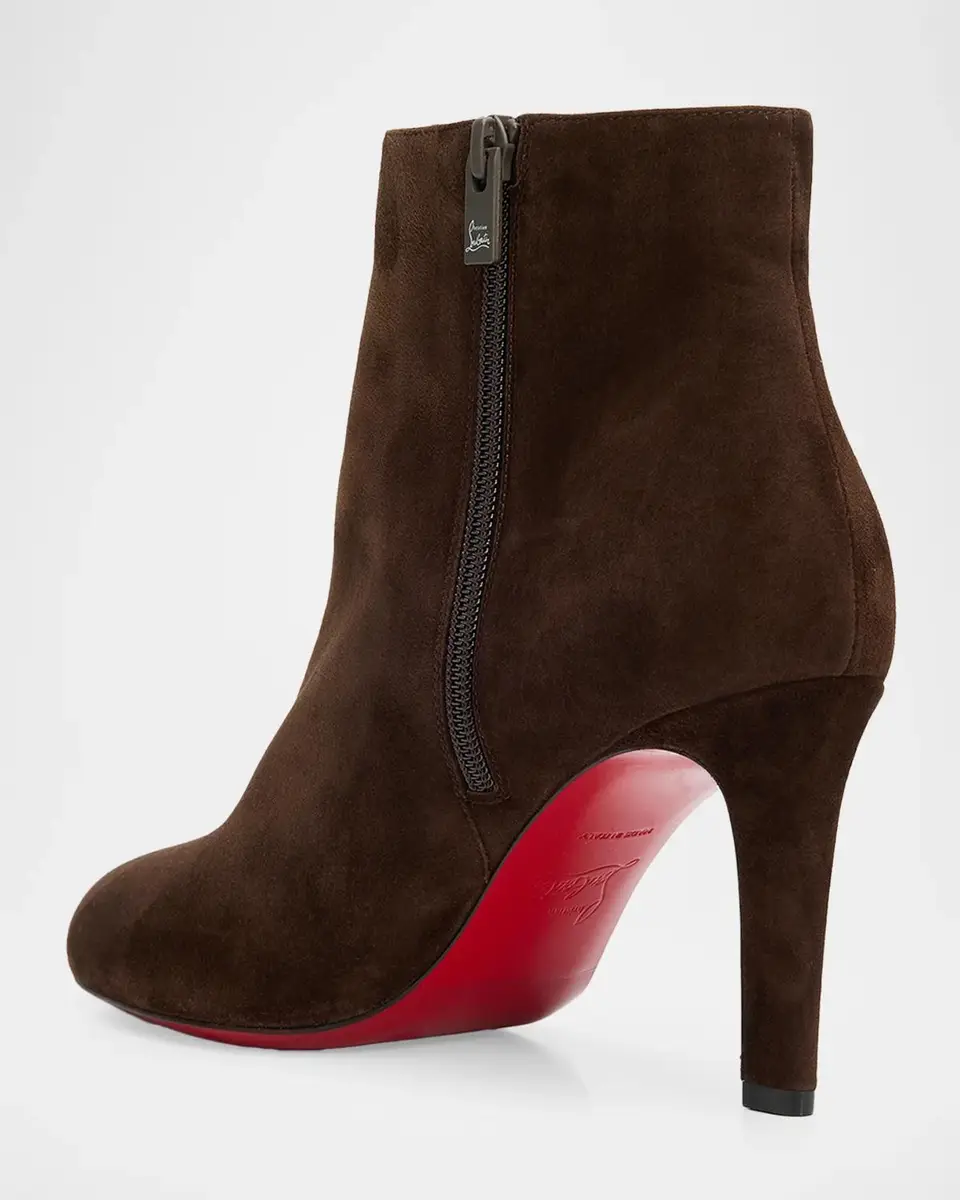 Christian Louboutin 85mm Fannylove Suede Booties | Thumbnail 2