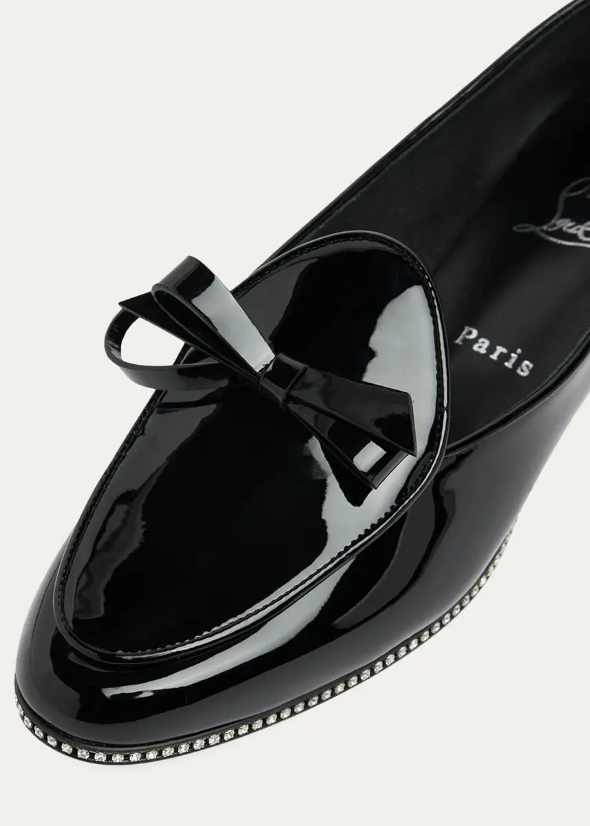 Christian Louboutin Mocastrass Embellished Patent Leather Loafers | Thumbnail 3 Christian Louboutin Mocastrass Embellished Patent Leather Loafers | Thumbnail 3
