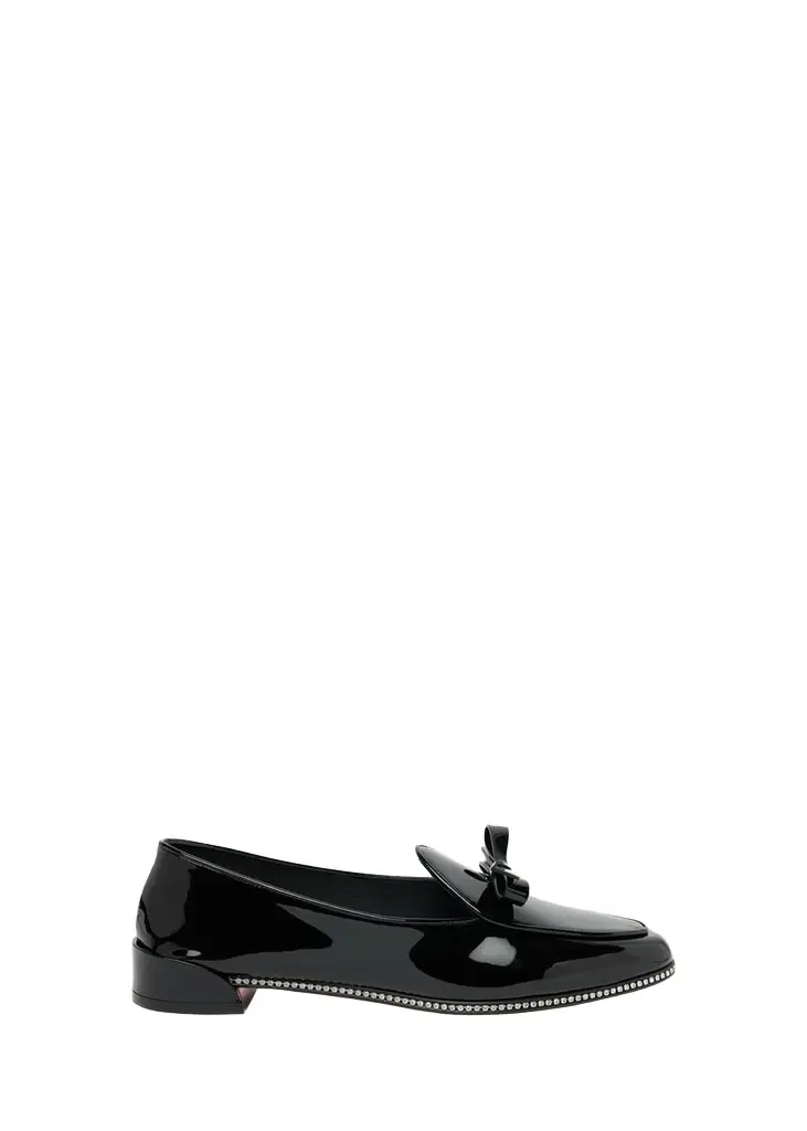 Christian Louboutin Mocastrass Embellished Patent Leather Loafers | Image 1 Christian Louboutin Mocastrass Embellished Patent Leather Loafers | Image 1