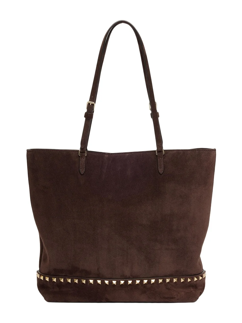 Valentino Garavani Medium Rockstud Suede Tote Bag