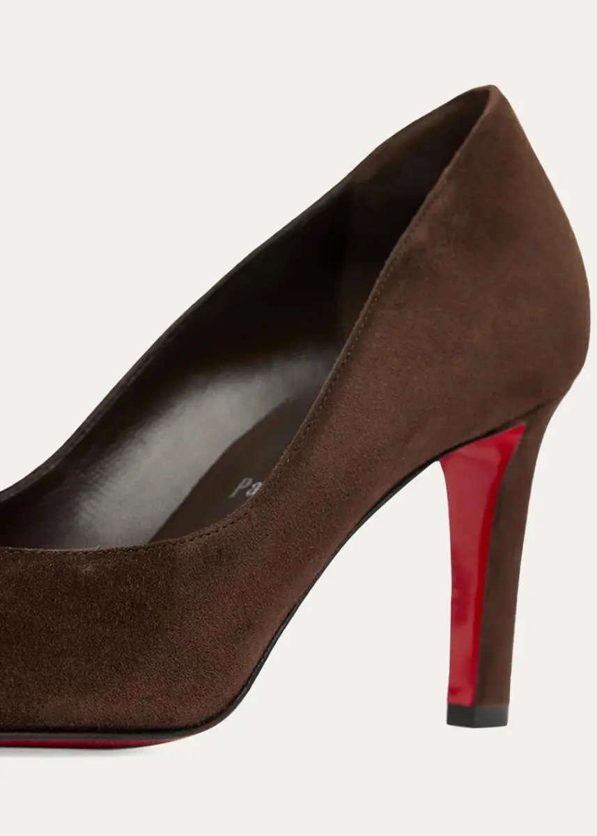 Christian Louboutin 85mm Fannylove Suede Pumps | Thumbnail 3