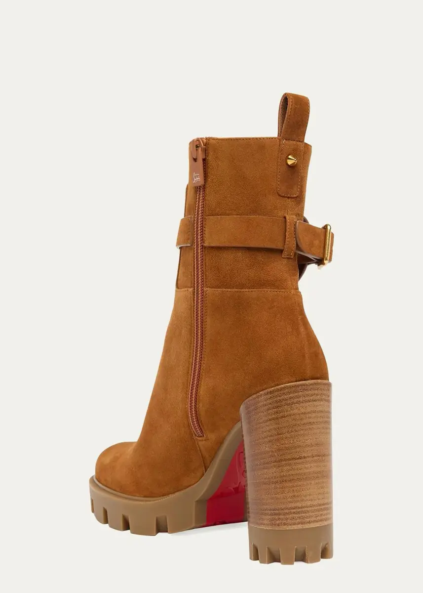 Christian Louboutin 100mm Dianouchette Suede Ankle Boots | Thumbnail 2