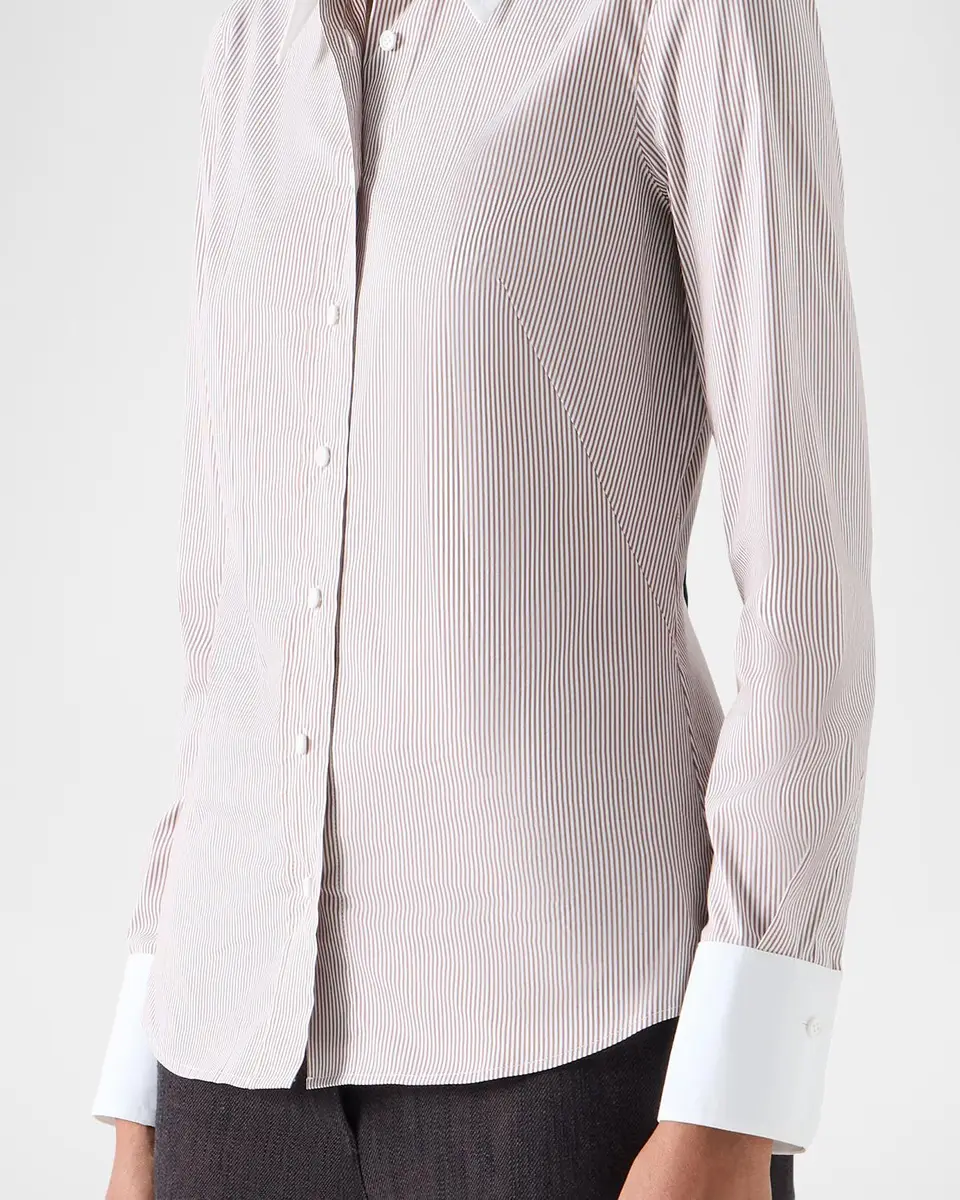 Akris punto Stripe Stretch Cotton Poplin Shirt | Thumbnail 5 Akris punto Stripe Stretch Cotton Poplin Shirt | Thumbnail 5