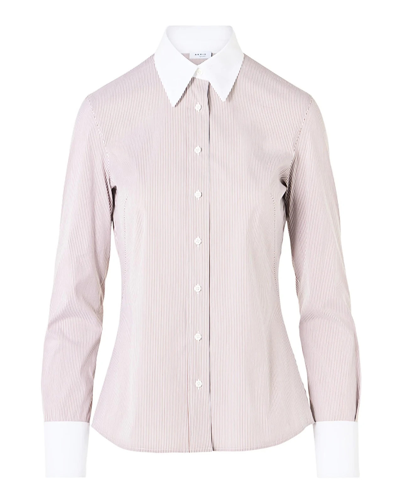 Akris punto Stripe Stretch Cotton Poplin Shirt