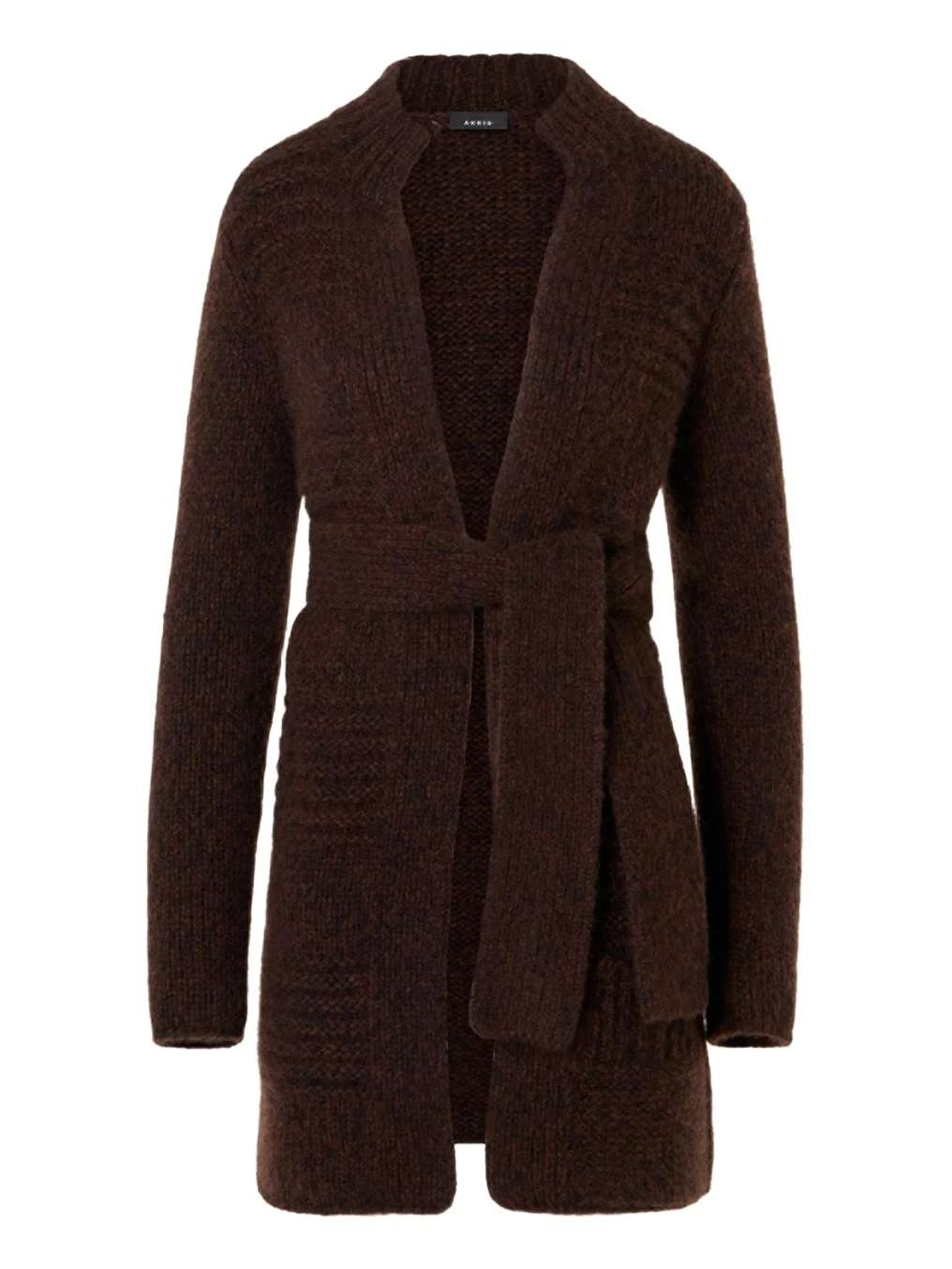 Akris Rib Mouline Cashmere-Silk Open Cardigan