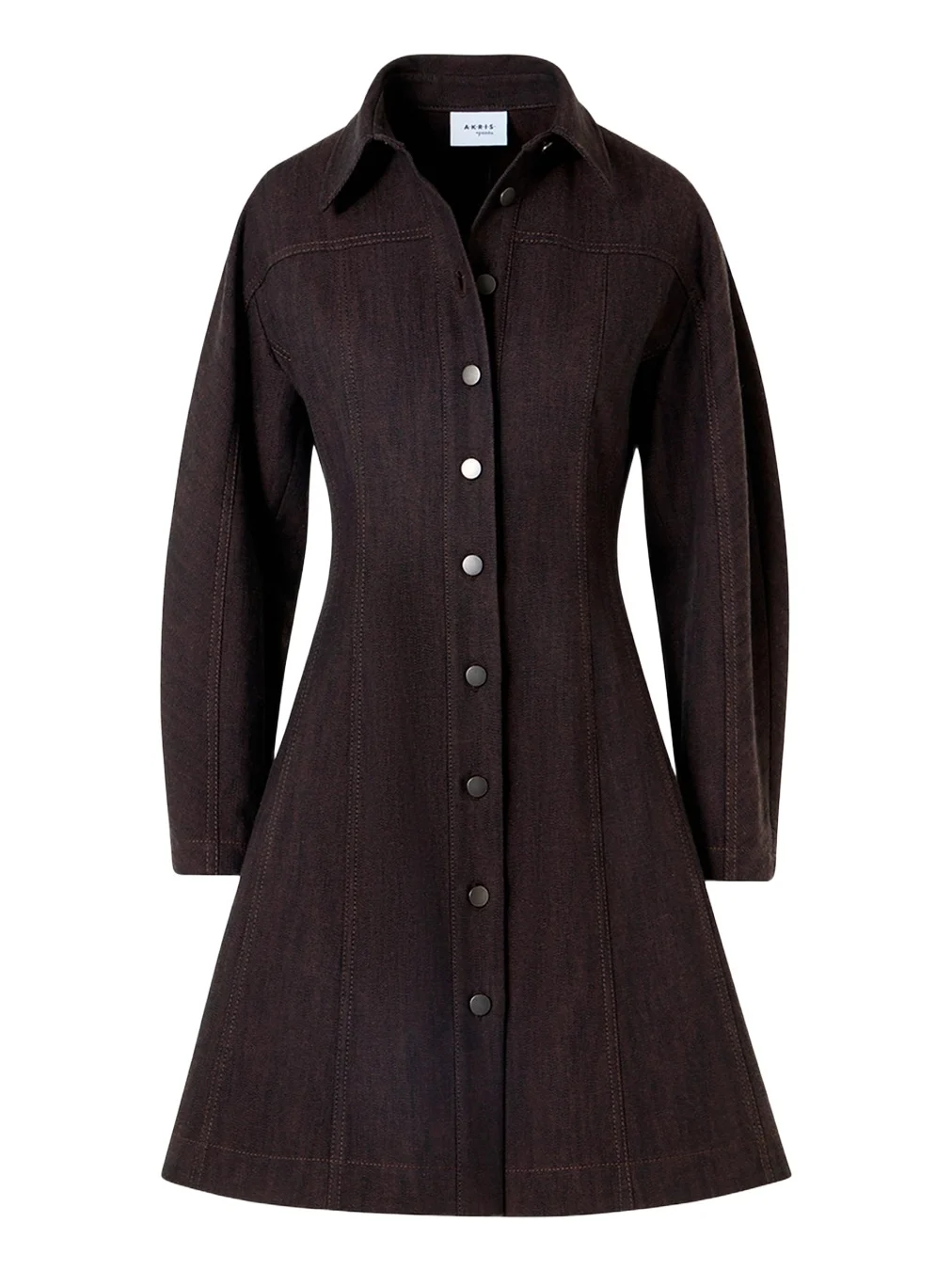 Panel Winter Denim Shirtdress