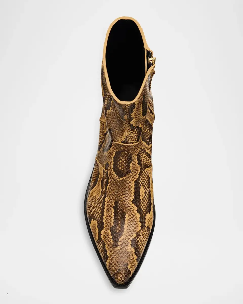 AMIRI Men's Python-Embossed Leather Ankle Boots | Thumbnail 6 AMIRI Men's Python-Embossed Leather Ankle Boots | Thumbnail 6