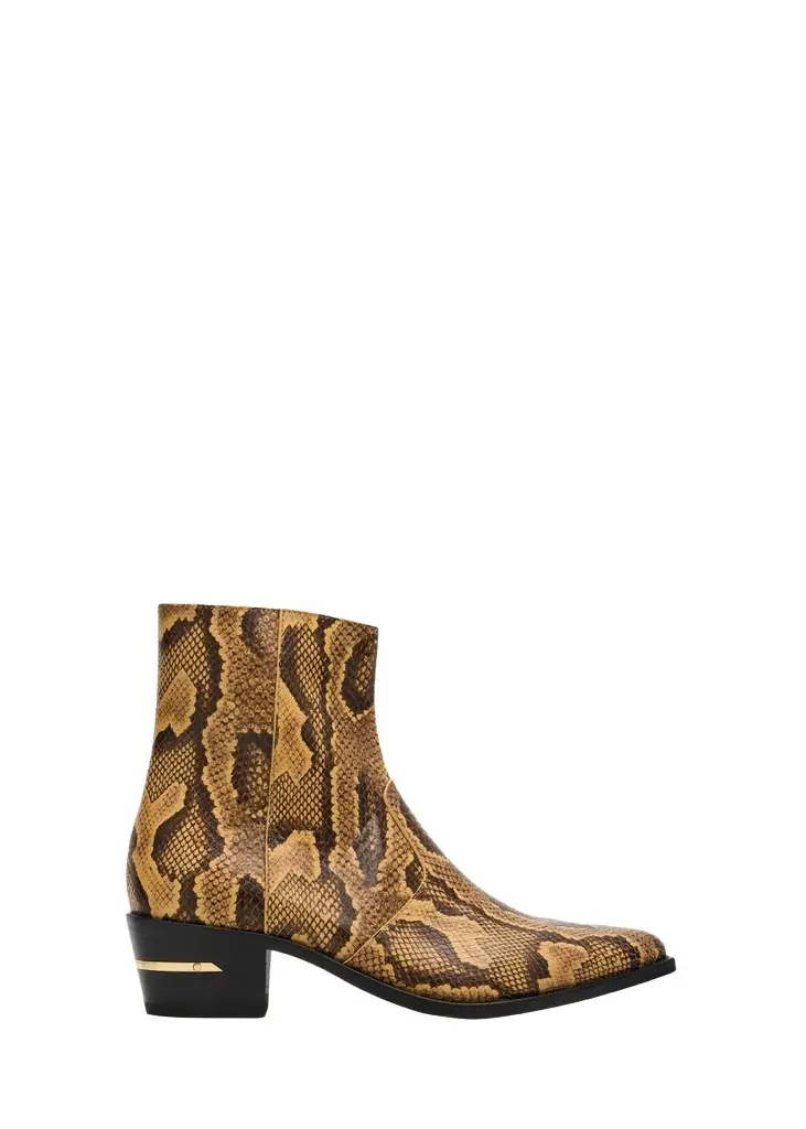 AMIRI Men's Python-Embossed Leather Ankle Boots | Image 1 AMIRI Men's Python-Embossed Leather Ankle Boots | Image 1