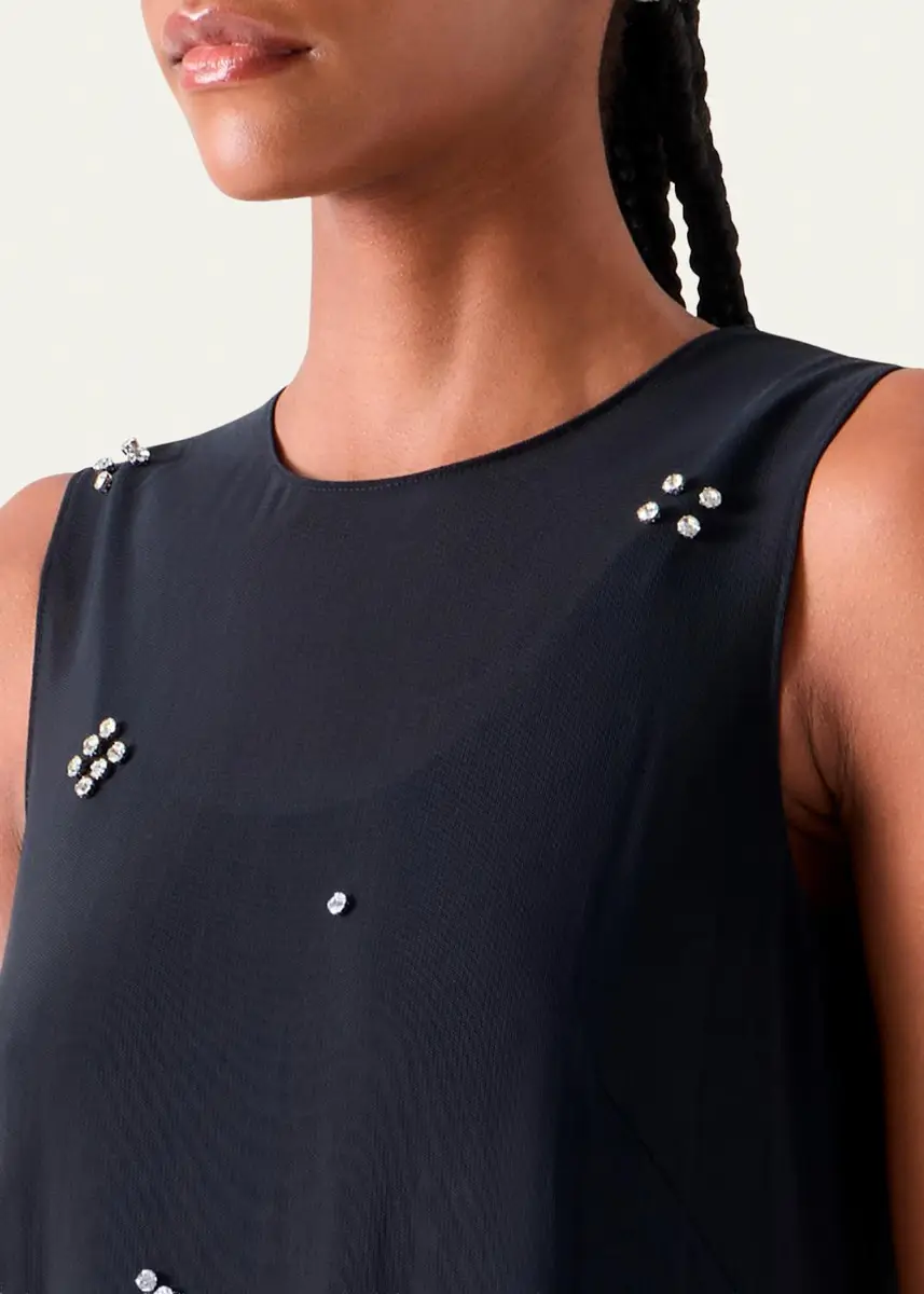 Akris punto Diamond Dice Dot Midi Dress | Thumbnail 5 Akris punto Diamond Dice Dot Midi Dress | Thumbnail 5